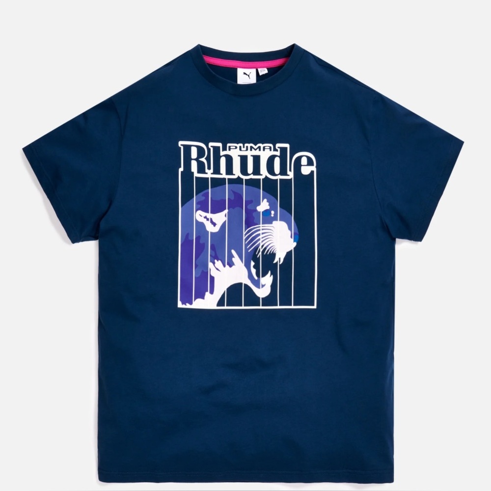 Puma Rhude Dark Blue Graphic Tee